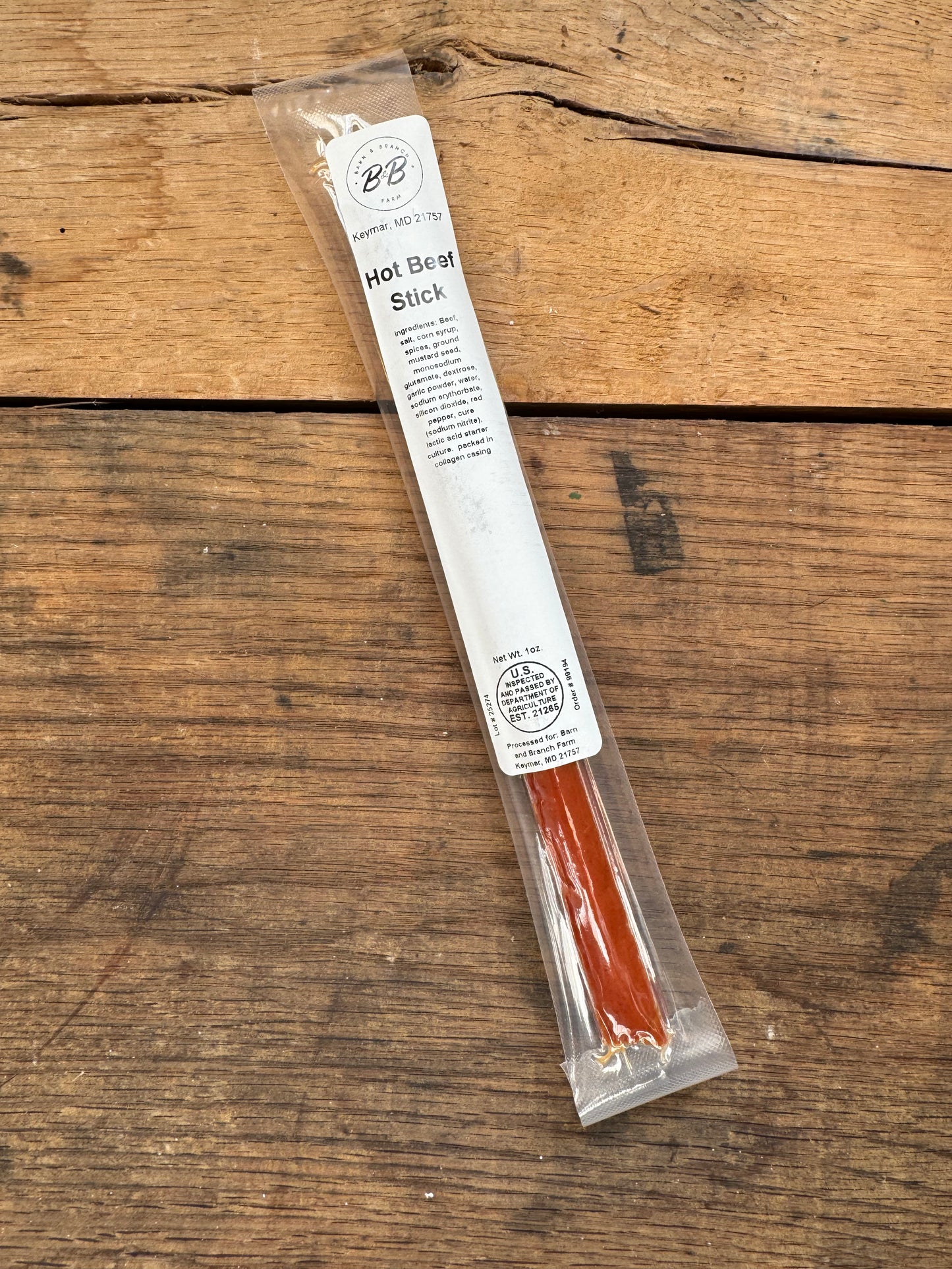 Hot- Beef Snack Stick